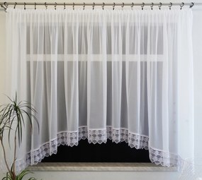 Mg 1843 Függöny Fátyol Fehér gipiura 15cm 400x160 Ív