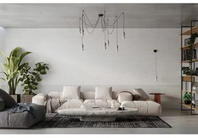 Sollux SL.1161 - Csillár zsinóron NESO 5xE27/15W/230V pók beton