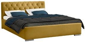Typ06 ágyrácsos ágy, okker (140 cm)