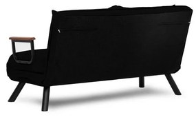 2 személyes kanapéágy Homoko 2-Seater - Fekete