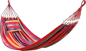 Színes függőágy párnával HAMAK 2 személyre 190x150 cm