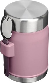 Lila rozsdamentes acél ételtartó termosz 400 ml Legendary Food Jar + Spork Purple Smoke – Stanley