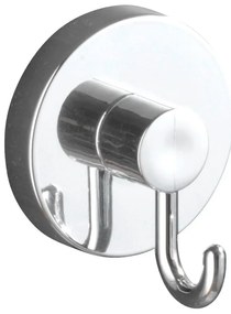 Fényes ezüstszínű öntapadós műanyag akasztó szett 2 db-os Vacuum-Loc – Wenko