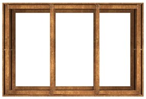 ültető rozsdás 120x80x80 cm időjárásálló acélból