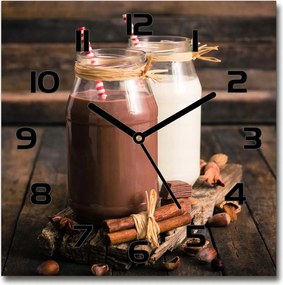 Négyzet alakú üvegóra Koktélok befőttes üvegben 30x30