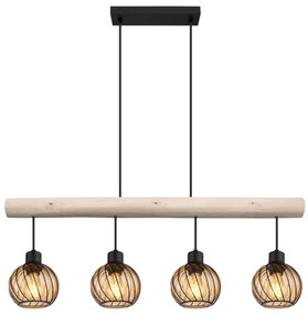 Globo 15534-4H - Csillár zsinóron PAULO 4xE27/15W/230V