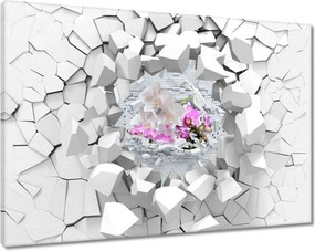Festmények 120x80 Orchidea a falban
