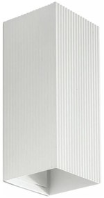 FARO 40565 - Fali lámpa SOLE 2xGU10/8W/230V fehér csipkézett szögletes