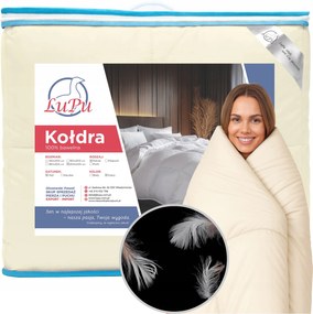 Pihe-puha paplan 200x220 egész éves antiallergén Libatoll Ecru Lupu