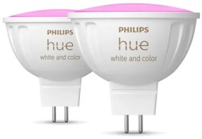 KÉSZLET 2x LED RGBW Dimmelhető izzó Philips Hue WACA GU5,3/MR16/6,3W/12V