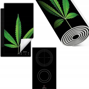 Indukciós Védőszőnyeg Konyhapult 30x52 fekete kender