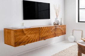 ELIXYR design mangófa fali TV-szekrény - 160cm - barna