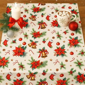 Karácsonyi terítő Karácsonyi rózsa140 x 180 cm TiaHome