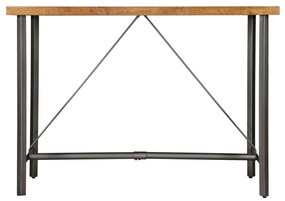 Újrahasznosított tömör tíkfa bárasztal 150 x 70 x 106 cm