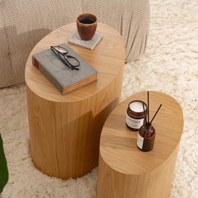 Elipse Set Oak kisasztal, 2 db