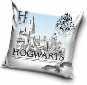 Harry Potter White Hogwarts párnahuzat 40x40 cm Velúr