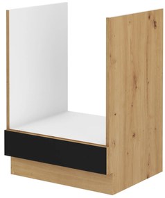 Alsó konyhaszekrény a sütőhöz Miraluna (artisan tölgy + matt fekete). 1062360