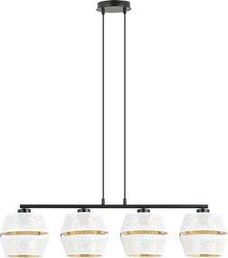 Emibig modern függeszték malia fehér fekete arany emi1184/4