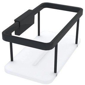 NIMCO Ki-14015-B-90 - Zuhany falipolc KIBO matt fekete/fehér