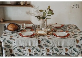Len asztalterítő 140x140 cm Golden Fall – Linen Tales