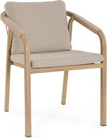 Natúr színű fém kerti szék Kalimera – Bizzotto