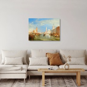 Üveg kép - Joseph Mallord William Turner, Venice the Dogana and San Giorgio Maggiore, reprodukciók (70x50 cm)
