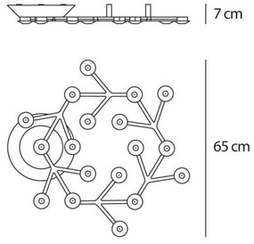Artemide 1594050APP-LED Dimmelhető mennyezeti lámpa NET LED/43W/230V 3000K