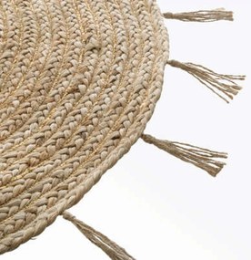 COZY LUREX kerek juta szőnyeg 80 cm