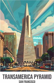Poszter 70x100cm Transamerica Pyramid