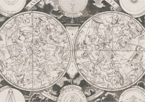 Flizelin tapéta Divatos 3D fali ragasztóval Csillag térkép 208x146 ragasztó