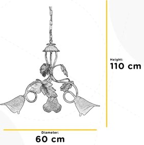 ONLI - Csillár láncon MARILENA 3xE14/6W/230V