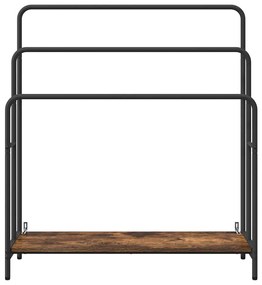 Ruhaszárító polcokkal Füstölt tölgy 90 x 30 x 100.5 cm Faanyag