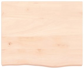 kezeletlen tömör fa fürdőszobai pult 60x50x(2-6) cm