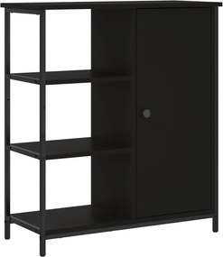 vidaXL fekete szerelt fa tálalószekrény 70 x 30 x 80 cm