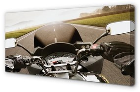 Canvas képek Motorkerékpár út ég tetején 100x50 cm