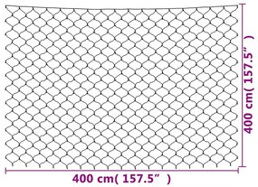 kék kültéri hálós karácsonyi világítás 544 LED 4 x 4 m