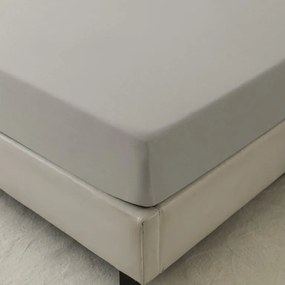 Mikroszálas lepedő MICROVELLE világosszürke 90x200 cm