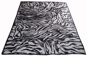 Vince Fekete Fehér Zebra Mintás Pléd 200 x 240 cm