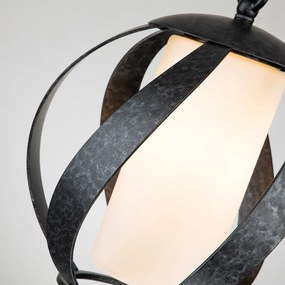 Quintiesse klasszikus loft vintage kültéri függeszték blacksmith fekete opál elsqnblacksmithpobk IP44