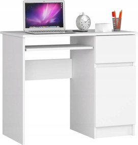 Számítógépasztal Pixel Jobbos fehér 90cm Akd