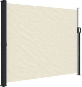 vidaXL krémszínű behúzható oldalsó napellenző 160 x 300 cm
