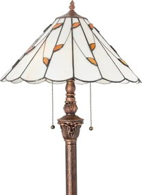 Brilagi - Tiffany vitrázs állólámpa FOLIA 2xE27/60W/230V