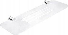 Nimco Bormo fürdőszobai polc lyukakkal, matt fehér, 40 cm Br X340-26