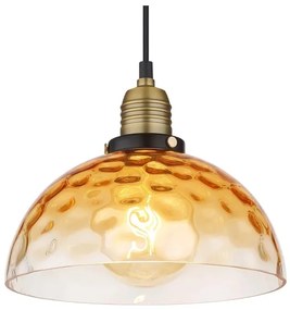 Globo 15786H1 - Csillár zsinóron SALVY 1xE27/60W/230V átm. 25 cm narancs