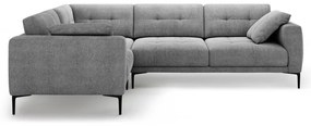 Szürke sarokkanapé (bal oldali-L alakú) Bemy – Micadoni