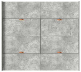 Ágykeret tárolóval fiókkal Beton szürke 180 x 200 cm Faanyag