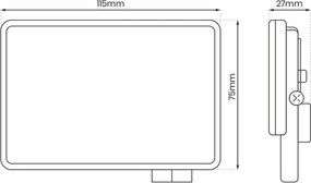 Eko Light FLOODLIGHT EKN9014 Halogén reflektor 1x20W/LED 5000K 2000lm IP65