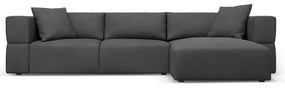 Sötétszürke sarokkanapé (jobb oldali) Esther – Milo Casa