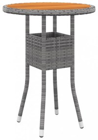 vidaXL 5 részes szürke polyrattan kerti ülőgarnitúra
