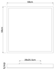 Globo 416080WD3 - LED Mennyezeti lámpa DORO LED/36W/230V